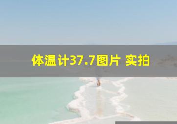 体温计37.7图片 实拍